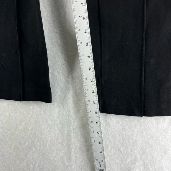 Chico's Pants Women's Sz 1R Medium Black High-Rise Elastic Waist Trouser Stretch - Picture 5 of 12